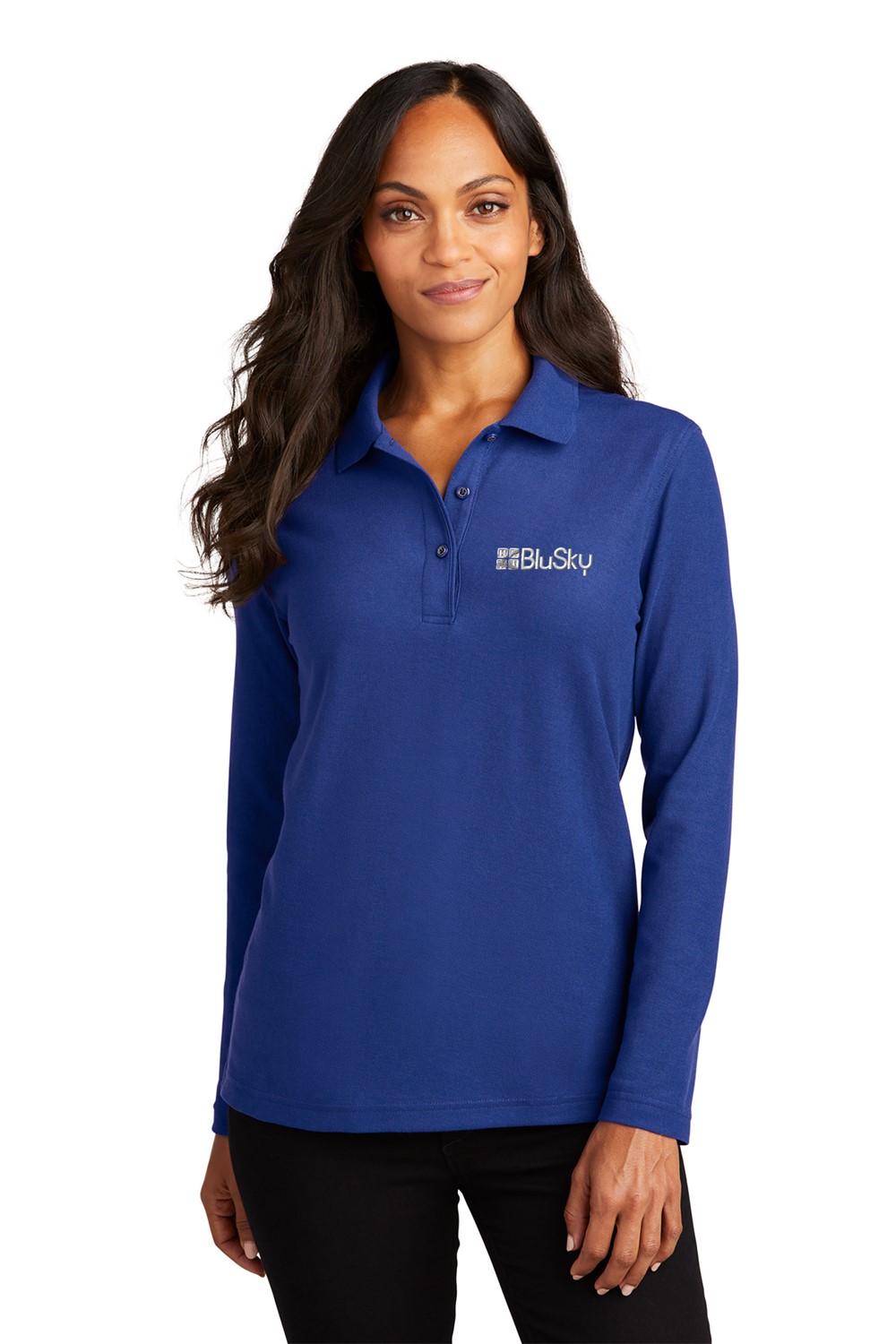 Port Authority Port Authority® Ladies Silk Touch™ Long Sleeve Polo BL1150
