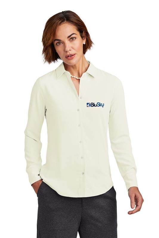 Brooks Brothers® Women's Full-Button Satin Blouse BL1183