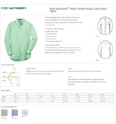 Port Authority Plaid Pattern Easy Care Shirt BL1009 View 2