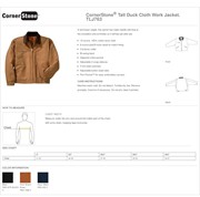 CornerStone® CornerStone Tall Duck Cloth Work Jacket BL1082 View 2