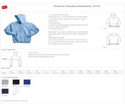 Hanes Hanes® EcoSmart® - Pullover Hooded Sweatshirt (embroidered) BL1140 View 2