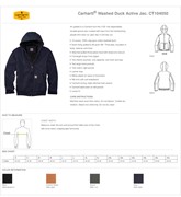 Carhartt Carhartt® Washed Duck Active Jac BL1142 View 2