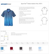 Sport Tek Sport-Tek ® Ombre Heather Polo BL1147 View 2