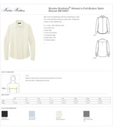 Brooks Brothers® Women's Full-Button Satin Blouse BL1183 View 2