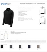 Sport-Tek® Drive Fleece 1/4-Zip Pullover BL1218 View 2