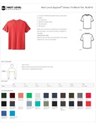 Next Level Apparel® Unisex Tri-Blend Tee BL1251 View 2