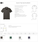 New Era ® Slub Twist Polo BL1277 View 2