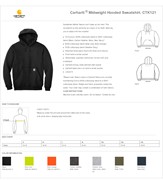 Carhartt Carhartt Midweight Hooded Sweatshirt BL1305 View 2
