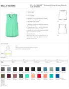 BELLA+CANVAS Women's Flowy Scoop Muscle Tank BL1336 View 2