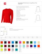 A4 Cooling Performance Long Sleeve Tee BL1374 View 2
