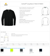 Carhartt® Carhartt® Long Sleeve T-Shirt BL1376 View 2