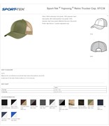 Sport-Tek Sport-Tek ® Yupoong ® Retro Trucker Cap BL1109 View 3